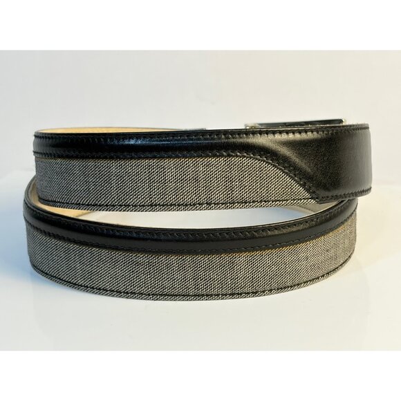 Rare Escada 90’s Gray Black Denim Belt Size M EU 40 main image 4